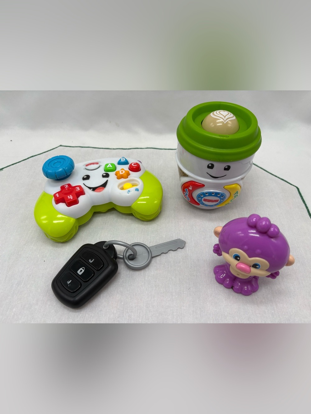 Fisher Price Laugh & Learn On-The-Glow Coffee Cup, Game ‘n Learn Controller++